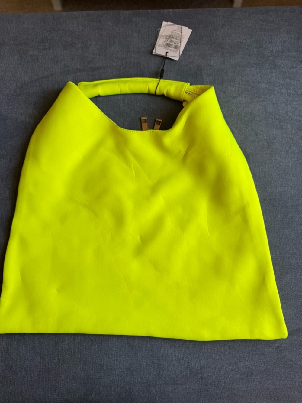 Alex Max THURSDAY Iridescent Crystal Embellished Neon Shoulder Bad Large New - Picture 2 of 7